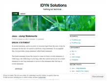 Tablet Screenshot of idynsolutions.wordpress.com