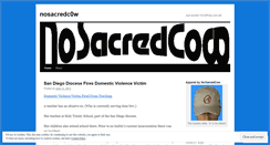 Desktop Screenshot of nosacredc0w.wordpress.com