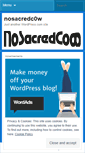 Mobile Screenshot of nosacredc0w.wordpress.com