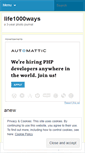 Mobile Screenshot of life1000ways.wordpress.com