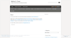 Desktop Screenshot of nathanfreier.wordpress.com