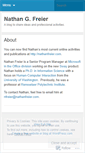 Mobile Screenshot of nathanfreier.wordpress.com