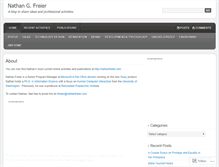 Tablet Screenshot of nathanfreier.wordpress.com