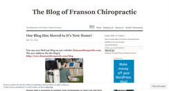 Desktop Screenshot of fransonchiropractic.wordpress.com