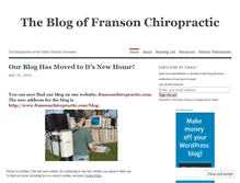 Tablet Screenshot of fransonchiropractic.wordpress.com