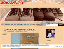 Tablet Screenshot of mamakanguro.wordpress.com