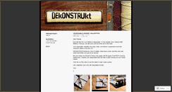 Desktop Screenshot of dekonstrukt.wordpress.com