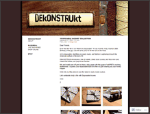 Tablet Screenshot of dekonstrukt.wordpress.com