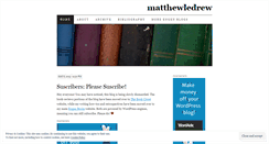 Desktop Screenshot of matthewledrew.wordpress.com