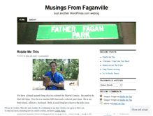 Tablet Screenshot of faganville.wordpress.com