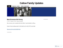 Tablet Screenshot of callows.wordpress.com