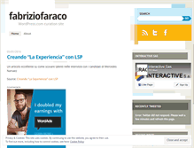 Tablet Screenshot of fabriziofaraco.wordpress.com