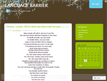 Tablet Screenshot of languagebarrier.wordpress.com