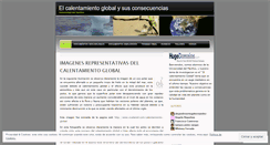 Desktop Screenshot of elcalentamientoglobalysusconsecuencias.wordpress.com