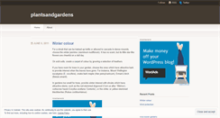 Desktop Screenshot of plantsandgardens.wordpress.com