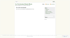 Desktop Screenshot of lacocteleraradioblog.wordpress.com