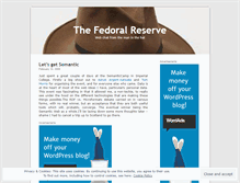 Tablet Screenshot of fedoralreserve.wordpress.com