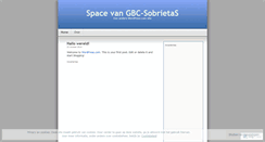 Desktop Screenshot of gbcsobrietas.wordpress.com