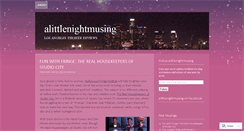 Desktop Screenshot of alittlenightmusing.wordpress.com