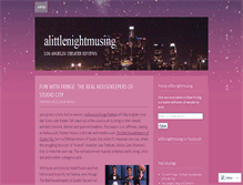 Tablet Screenshot of alittlenightmusing.wordpress.com