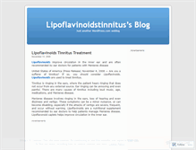 Tablet Screenshot of lipoflavinoidstinnitus.wordpress.com