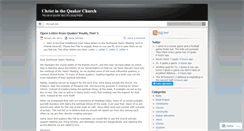 Desktop Screenshot of christinthequakerchurch.wordpress.com