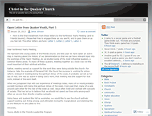 Tablet Screenshot of christinthequakerchurch.wordpress.com
