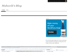 Tablet Screenshot of mahovik.wordpress.com