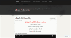 Desktop Screenshot of 1bodyfellowship.wordpress.com