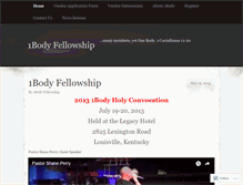 Tablet Screenshot of 1bodyfellowship.wordpress.com