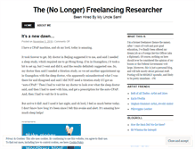 Tablet Screenshot of freelancingresearcher.wordpress.com