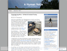 Tablet Screenshot of humanvoice.wordpress.com