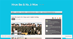 Desktop Screenshot of hyunbinhajiwon.wordpress.com