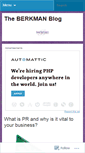 Mobile Screenshot of berkmanpr.wordpress.com
