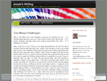 Tablet Screenshot of jessiewriting.wordpress.com