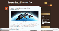 Desktop Screenshot of galaxyonline2cheats.wordpress.com