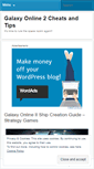 Mobile Screenshot of galaxyonline2cheats.wordpress.com