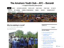 Tablet Screenshot of amahoroyouthclub.wordpress.com