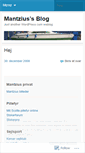 Mobile Screenshot of mantzius.wordpress.com