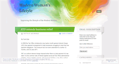 Desktop Screenshot of modernwomanslifestyle.wordpress.com