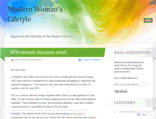 Tablet Screenshot of modernwomanslifestyle.wordpress.com