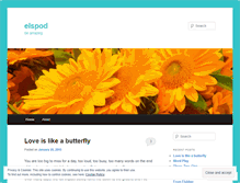 Tablet Screenshot of elspod.wordpress.com