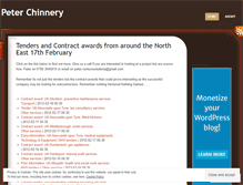 Tablet Screenshot of peterchinnery.wordpress.com