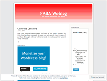 Tablet Screenshot of fmba.wordpress.com