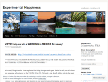 Tablet Screenshot of experimentalhappiness.wordpress.com