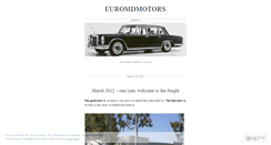 Desktop Screenshot of euromdmotors.wordpress.com