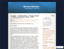 Tablet Screenshot of burmareview.wordpress.com