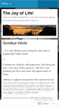 Mobile Screenshot of joyouspieceoflife.wordpress.com