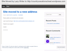 Tablet Screenshot of iamalazywriter.wordpress.com