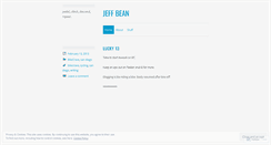 Desktop Screenshot of jeffbean.wordpress.com
